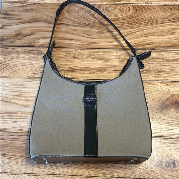 kate spade Handbags - 1990’s Vintage Kate Spade Black and Tan Shoulder Bag